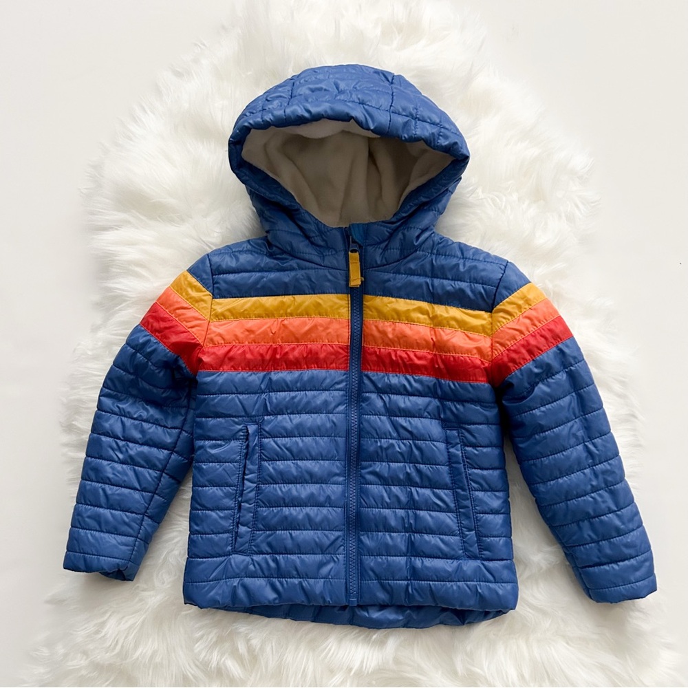 Cat & Jack Hooded Puffer Jacket Retro
